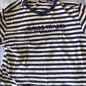 Guess x A$AP Rocky blue stripe shirt